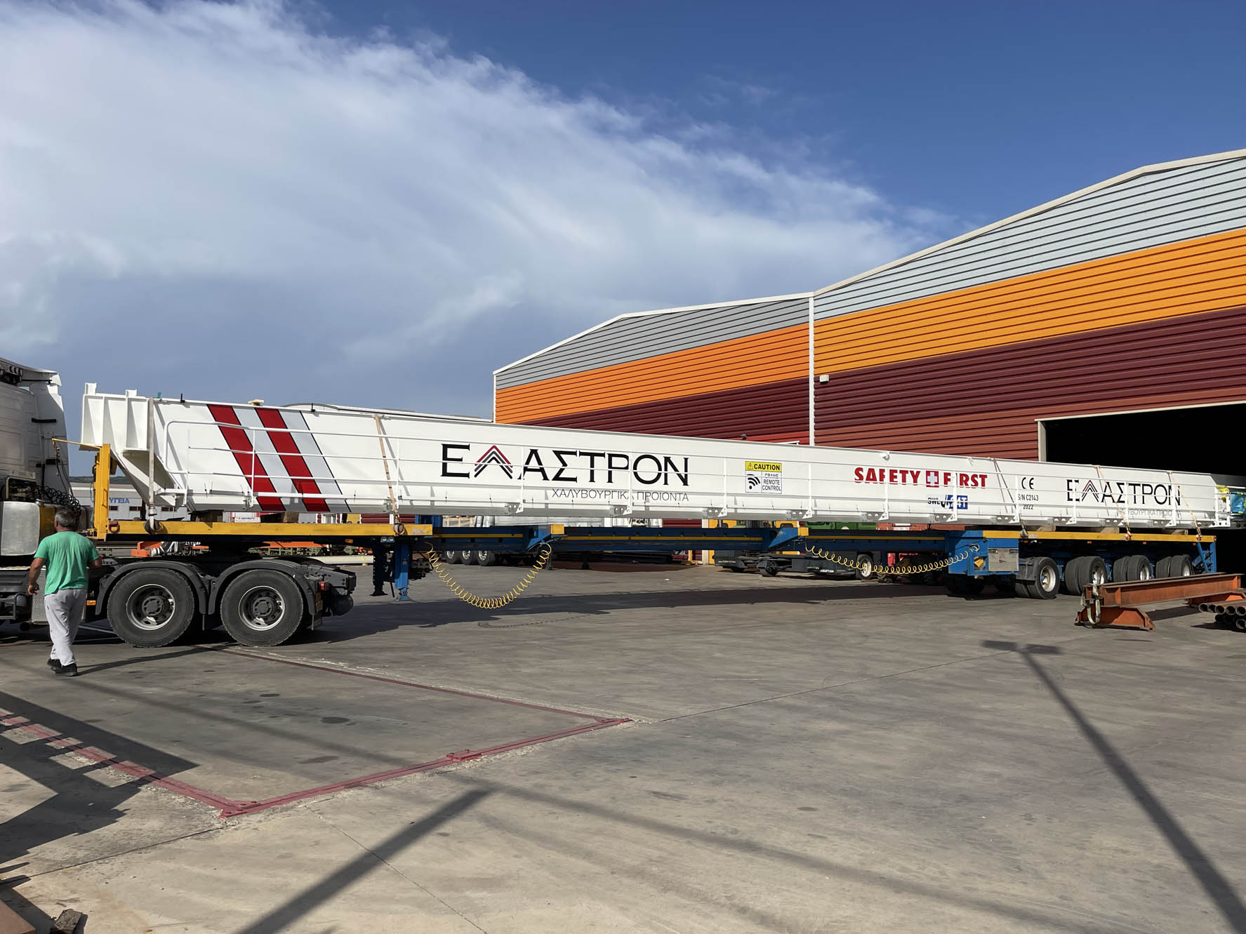 Επικαθήμενη Γερανογέφυρα Διπλού Φορέα 24tn Elastron