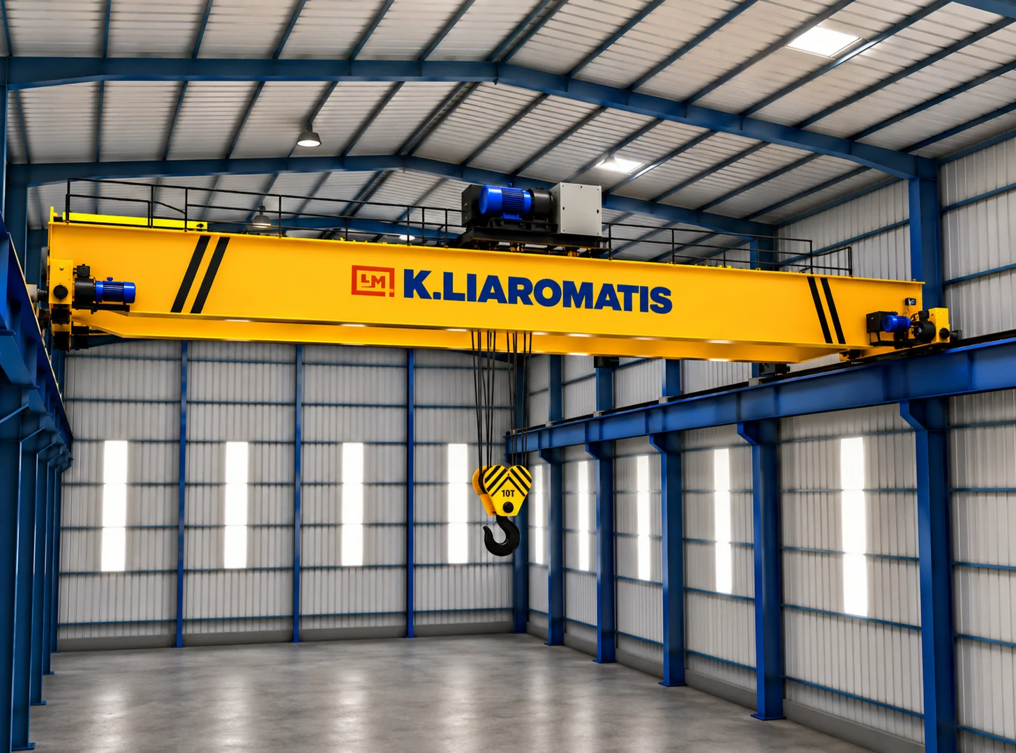 double Girder Overhead Crane 10tn Industrial