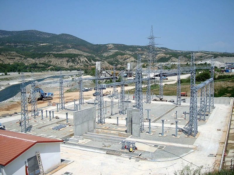 structural steel in hydropower plant